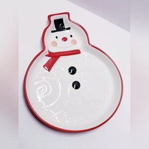 Hallmark Snowman Cookie Dish
